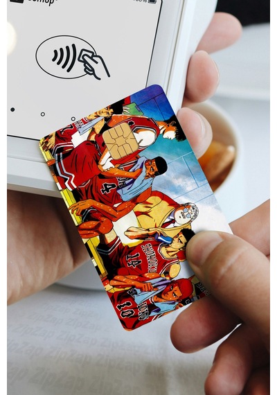Slam Dunk Kart Kaplama Sticker 8 Adet Çok Renkli