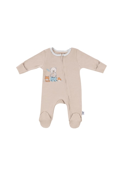 Gezenbebe Hero Uzun Kollu Bebek Tulumu Teddy Organik