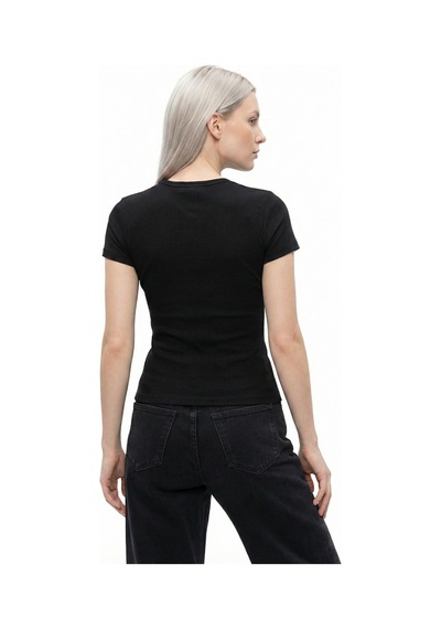 LOFT Slim Fit Kadın Tshirt K.kol Lf2043599 Q1.v1 Siyah