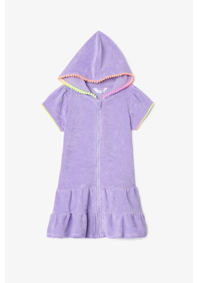 Penti Eflatun Kız Çocuk Sweat Pastel Fermuarlı Kısa Kol Havlu Kaftan Penti Eflatun Kız Çocuk Sweat Pastel Fermuarlı Kısa Kol Havlu Kaftan