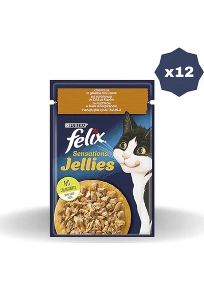 Felix Kedi Yaş Mama Tavuklu Ve Havuçlu 85 Gr - 12 Adet