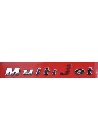 Fiat Multijet Yazi Kirmizi Parçali Krom 504598194