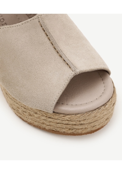 Yargıcı Hasır Toka Detaylı Yüksek Deri Espadril 25ykay4031x 017 Bej