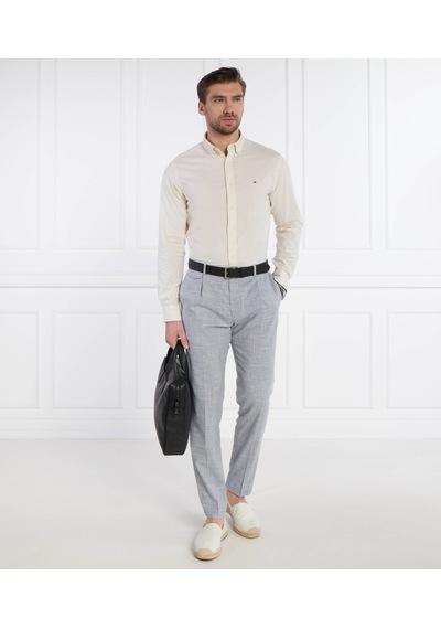Tommy Hilfiger Erkek Regular Fit Pamuklu Gömlek Ekru