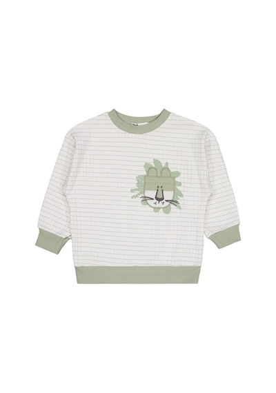 Civil Boys Aslan Nakışlı 2-5 Yaş Sweatshirt - Yeşil