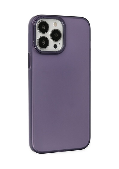 Apple iPhone Uyumlu 14 Pro Max Kılıf Modos Metal Kapak - Mor Bzsxx00 1