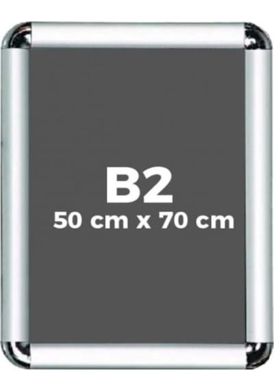 Alüminyum B2 50x70cm Çerçeve Rondo Köşe Aç Kapa Açılır Kapanır - 1 Adet 50 x 70 CM