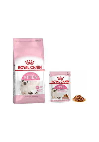 Kitten Yavru Kedi Maması 2 Kg + Royal Canin Kitten Yaş Maması 2 Adet Original