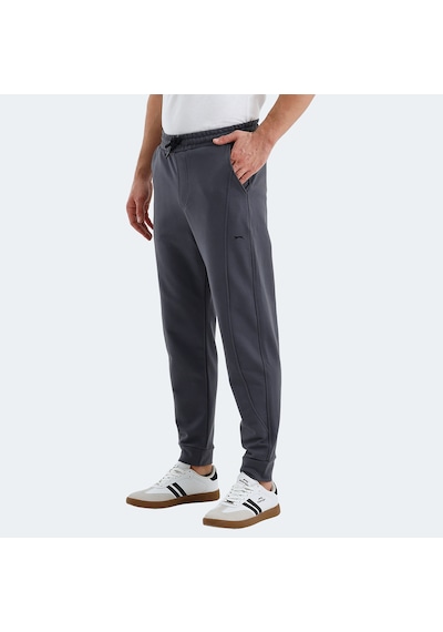 Slazenger NACIO Erkek Cepli Dar Paça Antrasit Eşofman Altı