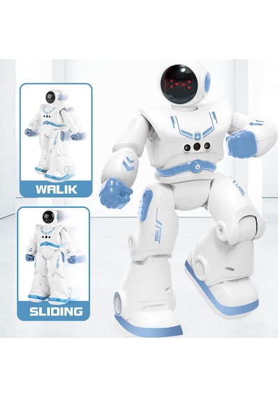 Uzaktan Kumandalı Şarjlı Sesli Işıklı Sensörlü Full Fonksiyon Robot Smart
