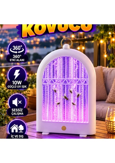 10w Uv Sivrisinek Öldürücü Lamba 360 Etkili Balkon Bahçe Ve Teras Kullanımı