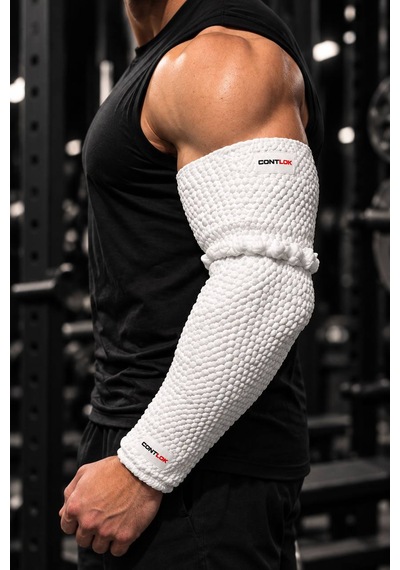 Bilek Güreşi Kol Isıtıcı Ön Kol Dirsek Isıtıcı Arm Warmer Beyaz