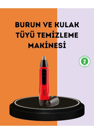 Kulak Burun Tüy Temizleme Makinesi Raks Leo Pilli Kuru Kullanım Diğer