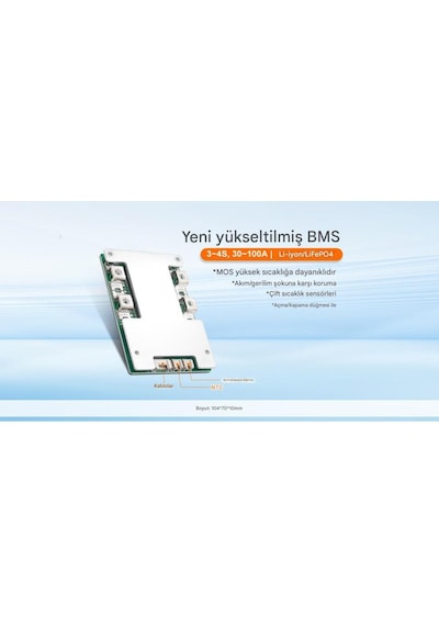 Tdt Lifepo4 Smart 4s 12v 50a Bluetooth Modüllü