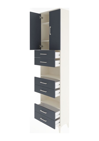 Arges Dolap 5 Raflı 6 Çekmeceli 2 Kapaklı 60x30x243 Aytaşı-an... Aytaşı