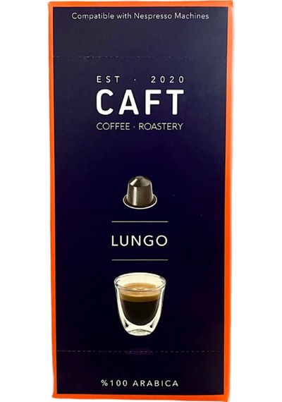 Caft Coffee Lungo Alüminyum Kapsül Kahve Nespresso Uyumlu 10'lu