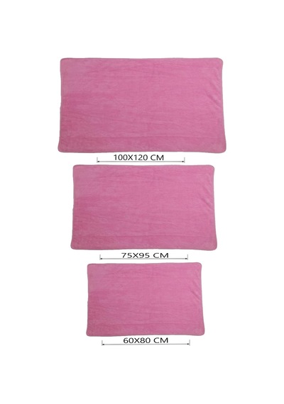 Kedi Ve Köpek Battaniyesi Yumuşak Welsoft Peluş Yıkanabilir 1 Adet Pembe Küçük Boy 80x60