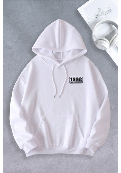 Ciel Lune Nevermind Unisex Kadın Erkek Los Angeles 1998 Baskılı Oversize Sweatshirt Beyaz Beyaz Ciel Lune Nevermind Unisex Kadın Erkek Los Angeles 1998 Baskılı Oversize Sweatshirt Beyaz Beyaz