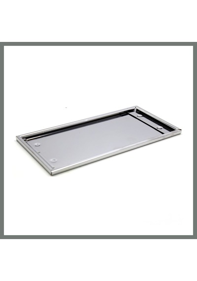 Bezos Dikdörtgen Krom Plakalık Araba Plaka Altlığı 30x16cm Mmbz