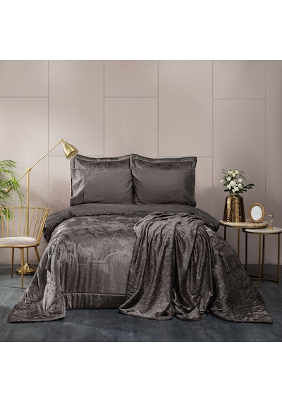 Karaca Home Valeria Best Antrasit 8 Parça Antrasit Çeyiz Seti