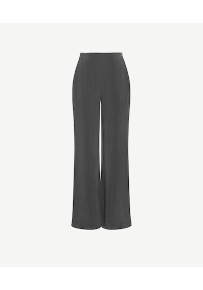 Yargıcı Geniş Yüksek Bel Pantolon 26ykpn3077v 059 Antrasit