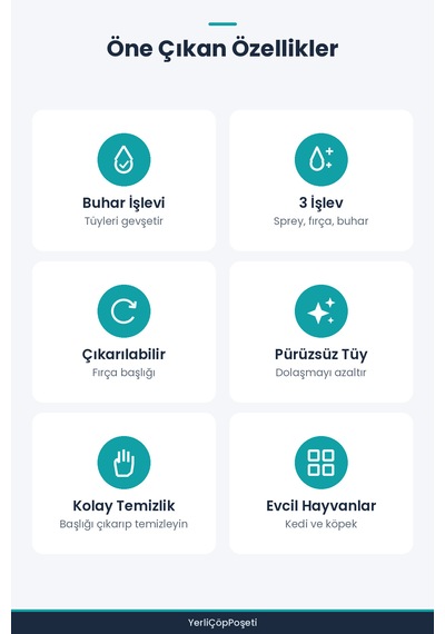 Kedi Köpek Buharlı Pet Tarağı - Sprey Özellikli