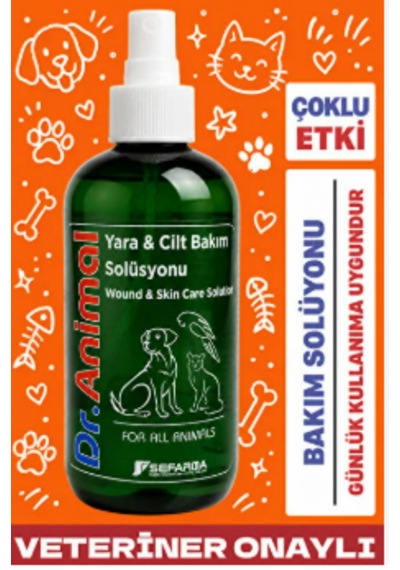 Dr. Animal Antiseptik Hijyen Ve Cilt Bakım Spreyi 250 Ml Kedi Köpek Yıkama Ve Dezenfektan