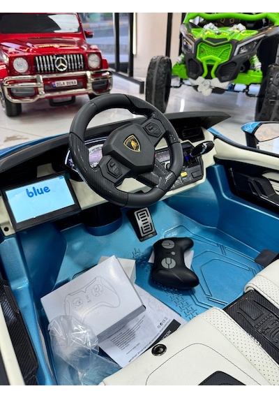 Poyraz Akülü Orijinal Lisanslı Lamborgini Sian 24 Volt Akülü Araba Drift+tabletli Mavi