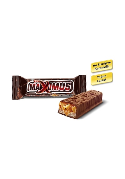 Eti Maximus Sütlü Çikolata Kaplı Yer Fıstıklı Bar 36 g x 24 Adet