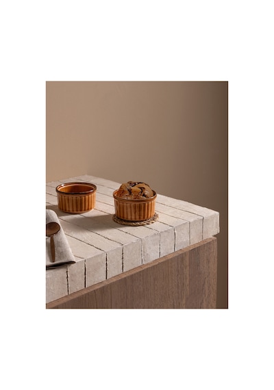Madame Coco Kleby 2'li Natural Sufle Kabı - Turuncu - 10 Cm