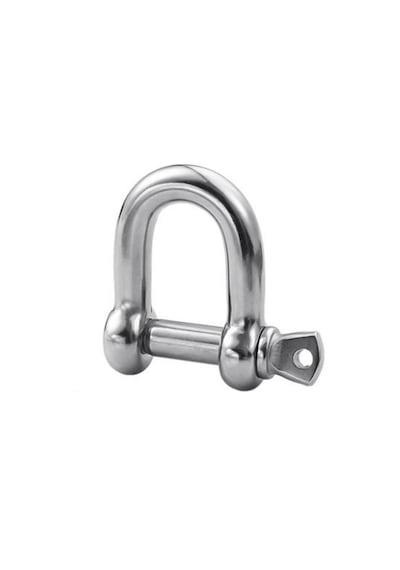 2'li Zincir Kilidi. 6mm. Paslanmaz Krom