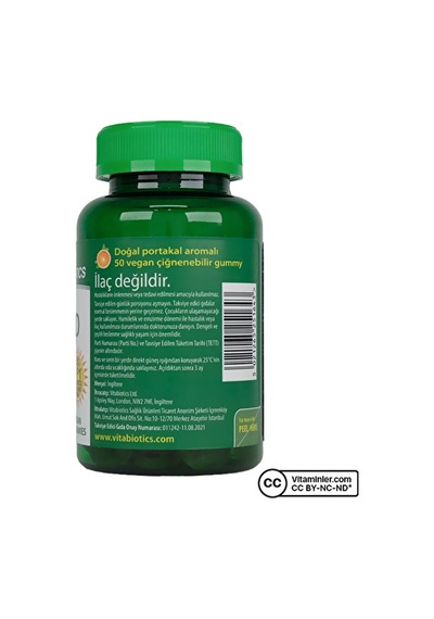 Vitabiotics Ultra Vitamin D3 1000 Iu 50 Çiğnenebilir Form