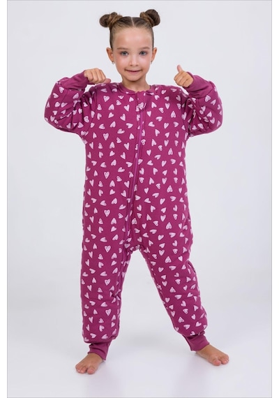 Cantoy Kız Erkek Çocuk Kalın Elyaf Dolgulu Premium Kalite 2.5 Tog Desenli Uyku Tulumu Koyu Mor Cantoy Kız Erkek Çocuk Kalın Elyaf Dolgulu Premium Kalite 2.5 Tog Desenli Uyku Tulumu Koyu Mor