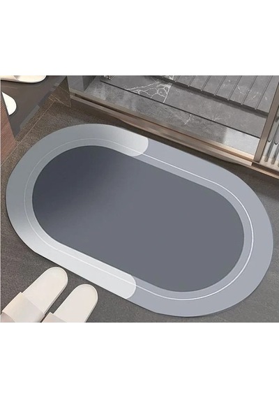 Oval Süper Emıcı Banyo Paspası ,