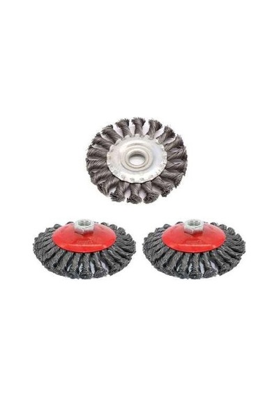Yassı Burgulu Tel Fırça 125 Mm 12.5 Cm Genişlik Yassı Burgulu Tel