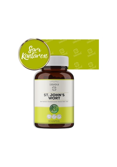 Erbatab St. John's Wort Sarı Kantaron Eki 30 Kapsül Erbatab St. John's Wort Sarı Kantaron Eki 30 Kapsül
