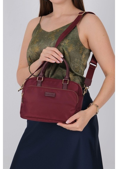 Silver Polo Sp1217 Kadın El Çantası Saten Bordo-bordo