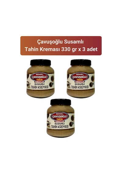 Bozkırlı Çavuşoğlu Susamlı Tahin Kreması 3 x 330 G