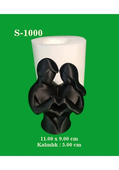 Sevgili No:2 Mum Silikon Kalıp S1000