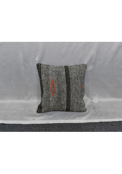 Zehra Abla Halı Yeni El Dokuma Dekoratif Kilim Kırlent Yastık Kılıfı 6433 Çok Renkli