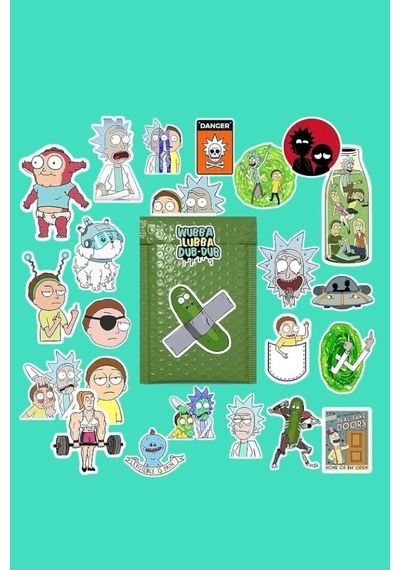 Rick And Morty Sticker Paketi/bullet Journal Defter Çıkartma Ajanda Laptop Etiket, 6874966878946874