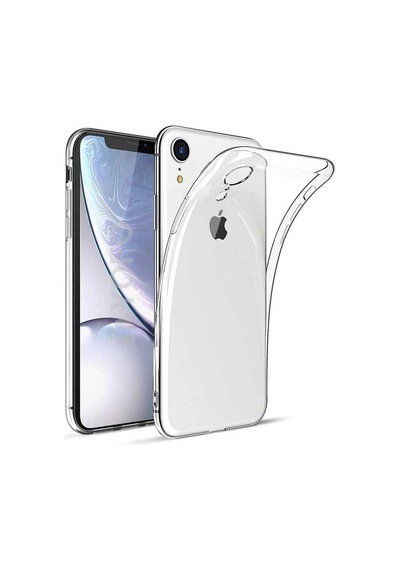 Apple Uyumlu iPhone Xr 6.1 Kılıf Tchs Kamera Korumalı Süper Silikon Kapak - Renksiz Renksiz
