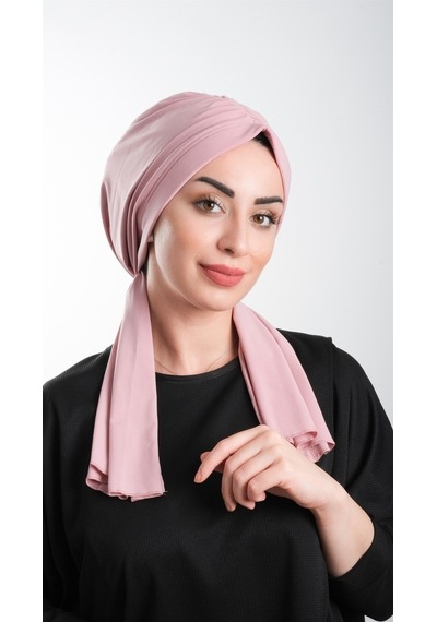 Hürrem Bone Pudra Pratik Hazır Geçmeli Tesettür Bone Kesik Elyaf Sade 2111_06 Pudra Hürrem Bone Pudra Pratik Hazır Geçmeli Tesettür Bone Kesik Elyaf Sade 2111_06 Pudra