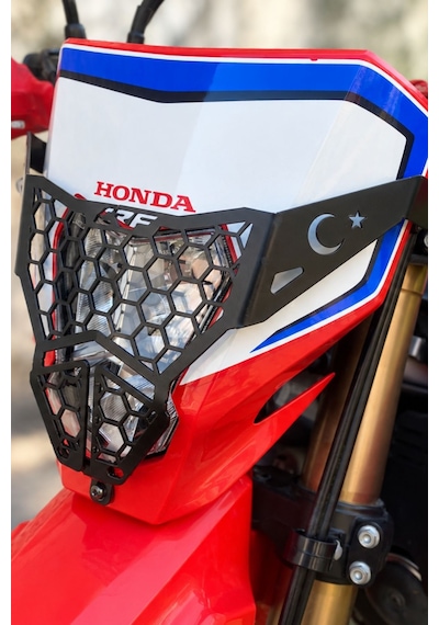 Honda Crf250l Far Koruyucu 2023 2026 Uyumlu Siyah / Crf250 L Far Koruma