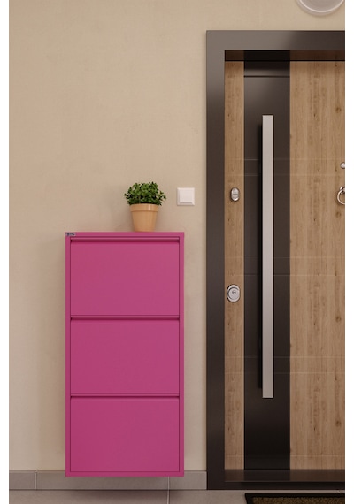 Ceha 3'lü Metal Ayakkabılık - Pembe K.AYK-3 /AB4010