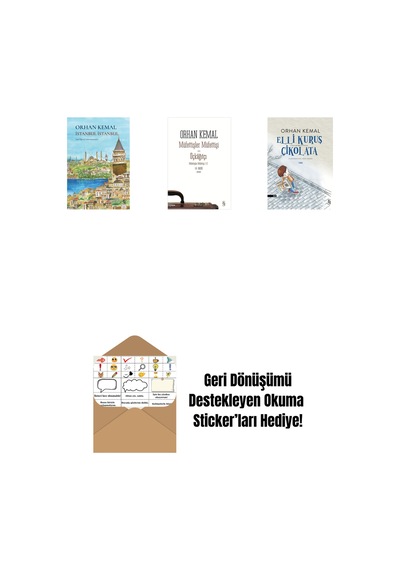 İstanbul İstanbul Ciltli + Müfettişler Müfettişi - Üçkâğıtçı 2 Kitap Bir Arada + Elli Kuruş Çikolata + Okuma Sticker'ları