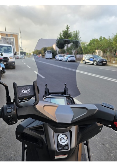 Motocam Rks Lince 125 Ön Cam 2021-2026 Model 55cm Füme Renkli 4mm Kısa