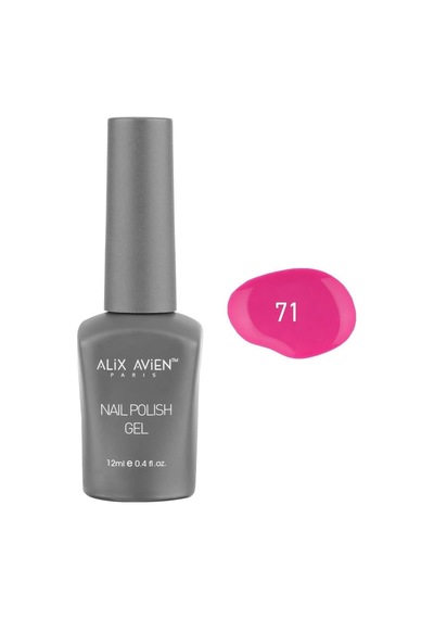Neon Koyu Pembe Kalıcı Oje 71-yoğun Renk Veren Jel Oje 12 Ml-nail Uv Gel Polish 71 Diğer