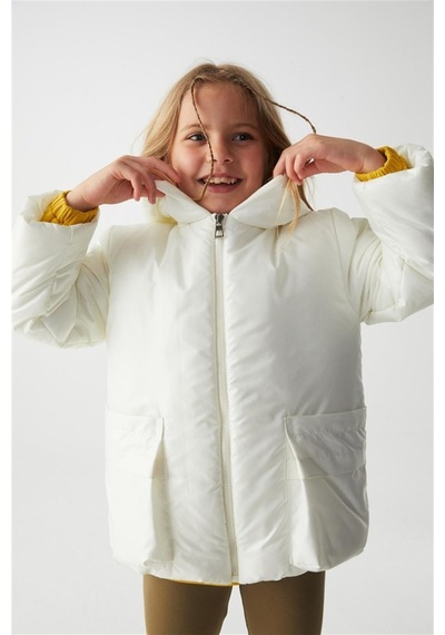 Nk Kids Kız Çocuk Çantalı Mont-ekru Ekru