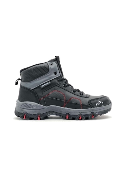 Cool Alfa Kırmızı-siyah Kauçuk Taban Kaymaz Softshell Outdoor Bot 001